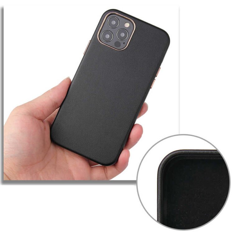 COVER LEATHER 2MM BENKS IP 12 PRO MAX 6.7 BLACK thumbnail 3