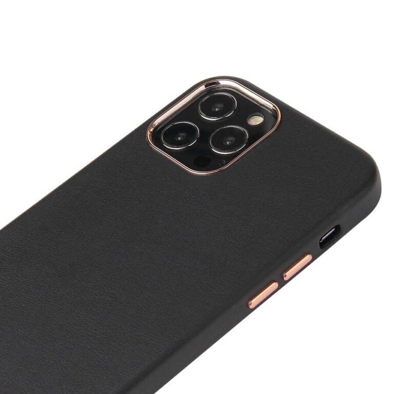 COVER LEATHER 2MM BENKS IP 12 PRO MAX 6.7 BLACK thumbnail 5