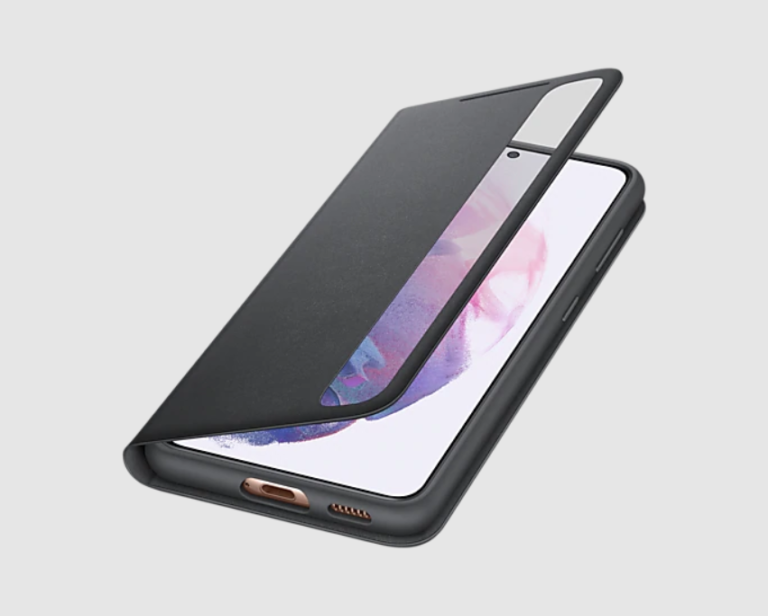 COVER SMART CLEAR VIEW SAMSUNG S21 EF-ZG991CBEGEE BLACK thumbnail 4