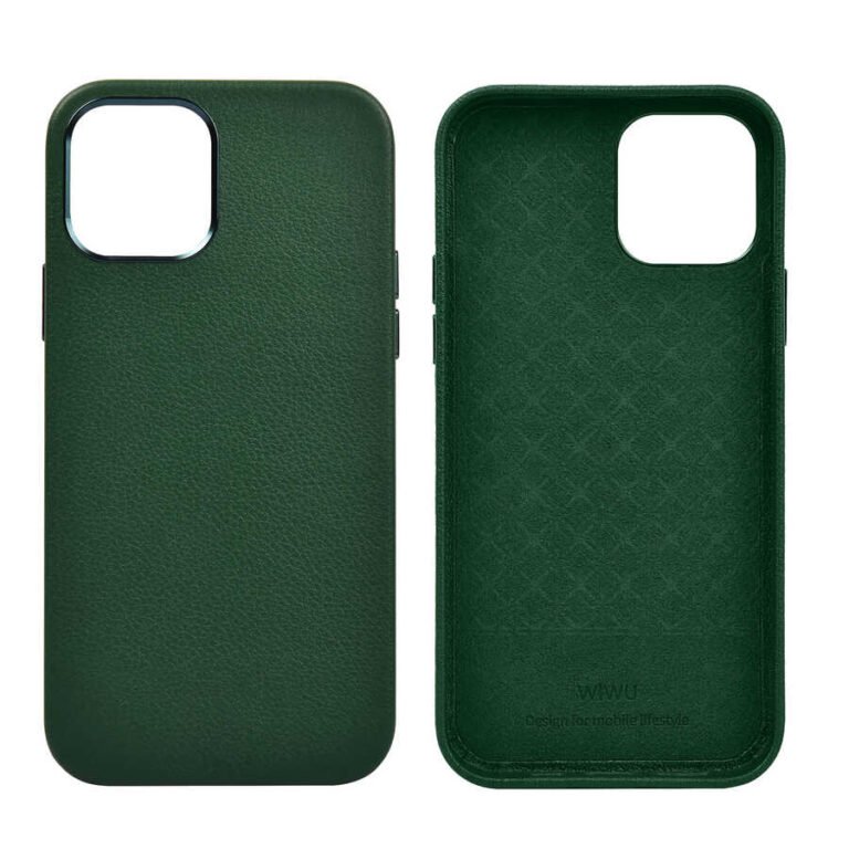 COVER WIWU CALFSKIN IPHONE 12 PRO MAX 6.7 GREEN thumbnail 2