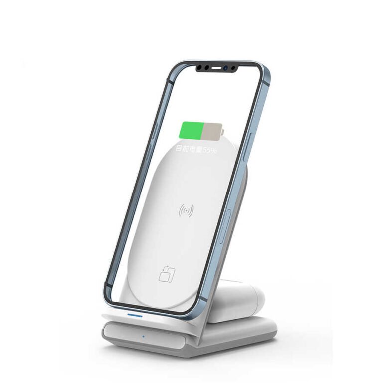 MBUSHES DHE MBAJTES WIRELESS WIWU PA2IN1 15W WHITE thumbnail 2
