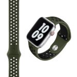 RRIP PER APPLE WATCH WIWU SILICONE 1-6/SE 38-40mm DUAL ARMY GREEN