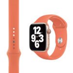 RRIP PER APPLE WATCH WIWU SILICONE 1-6/SE 42-44mm ORANGE