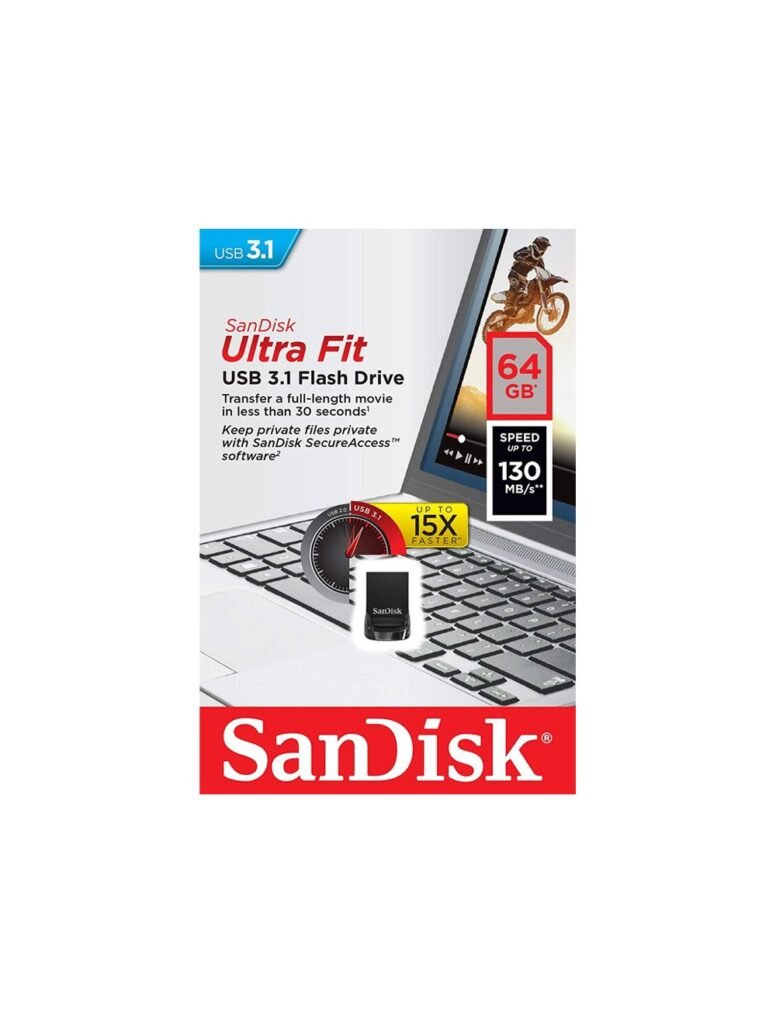USB 64GB SANDISK ULTRA FIT USB 3.1 FLASH DRIVE thumbnail 2
