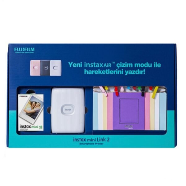 SET PHOTOPRINTER FUJIFILM INSTAX MINI LINK 2 CLAY WHITE