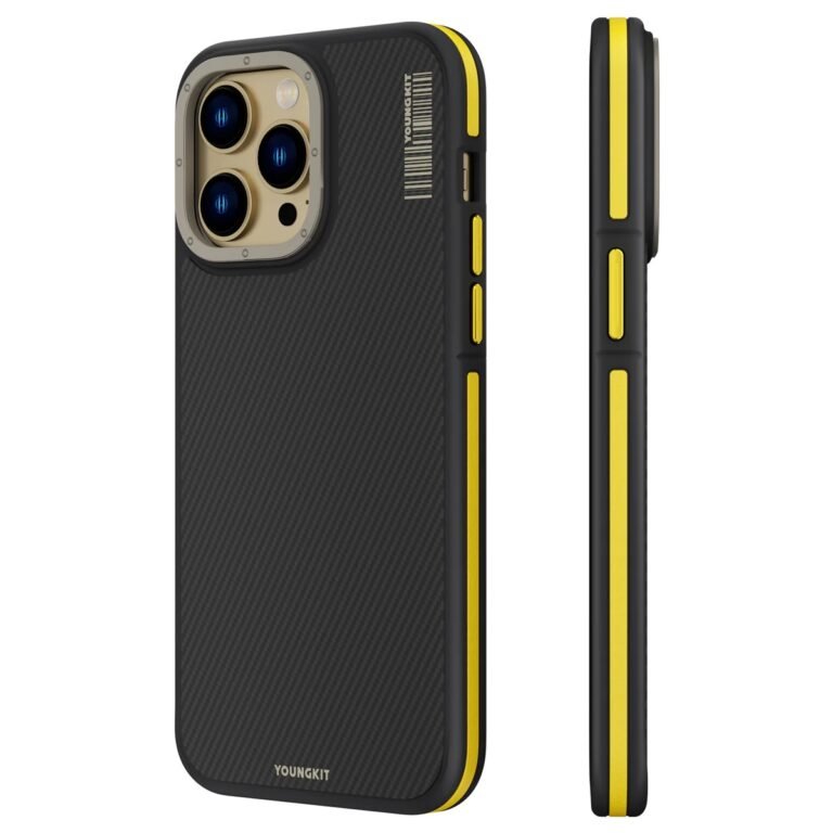 COVER PER IPHONE 15 PRO YOUNGKIT KVLCX03 YELLOW thumbnail 2
