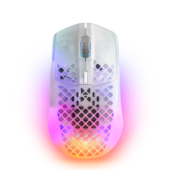 MOUSE WIRELESS GAMING STEELSERIES AEROX 3 GHOST WHITE