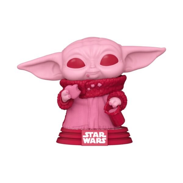 FIGURË FUNKO POP STAR WARS VALENTINES S2 GROGU WITH COOKIES 493