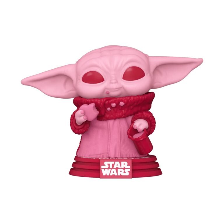 FIGURË FUNKO POP STAR WARS VALENTINES S2 GROGU WITH COOKIES 493