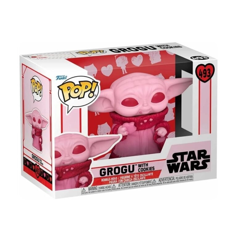 FIGURË FUNKO POP STAR WARS VALENTINES S2 GROGU WITH COOKIES 493 thumbnail 2
