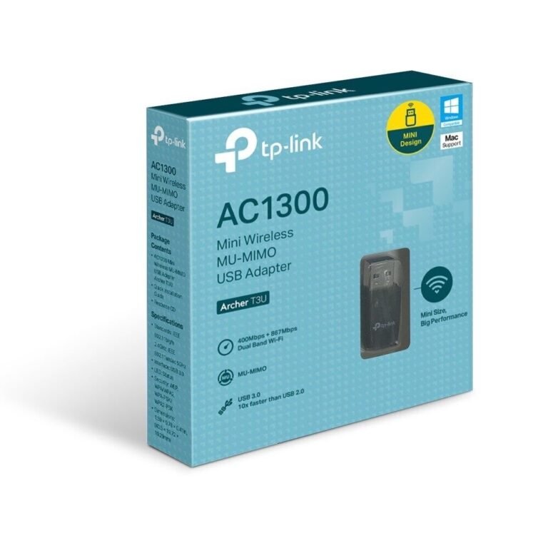 WIRELESS ADAPTER TP-LINK ARCHER T3U AC1300 WHITE thumbnail 2