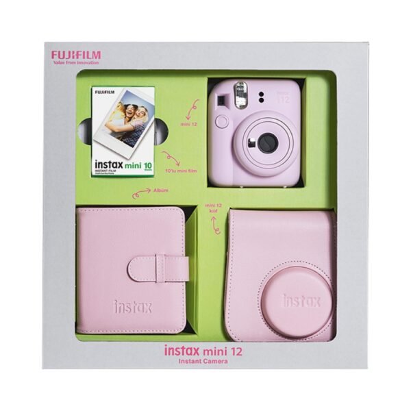 SET FOTOAPARAT FUJIFILM INSTAX MINI 12 MINT PINK