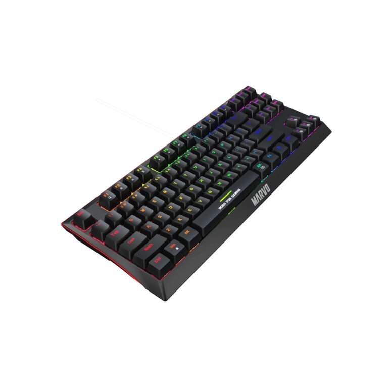 TASTIERE GAMING MEKANIKE WIRELESS MARVO KG953W RGB BLACK thumbnail 2