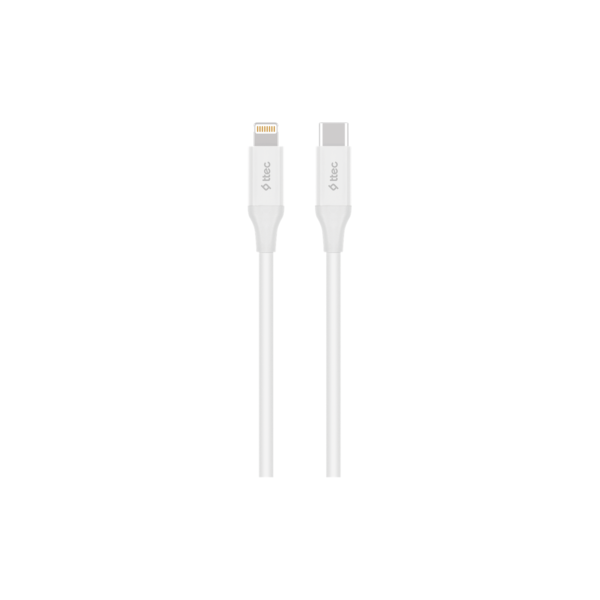 KABLLO USB-C/LIGHTNING TTEC 2DK40B 20W 1.5 WHITE