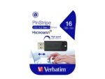 USB 16GB 3.0 VERBATIM PINSTRIPE 2304 BLACK