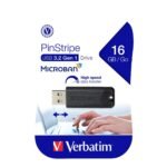 USB 16GB 3.0 VERBATIM PINSTRIPE 2304 BLACK