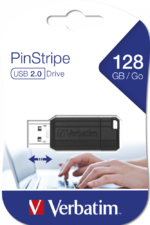 USB 128GB 3.0 VERBATIM PINSTRIPE 2304 BLACK