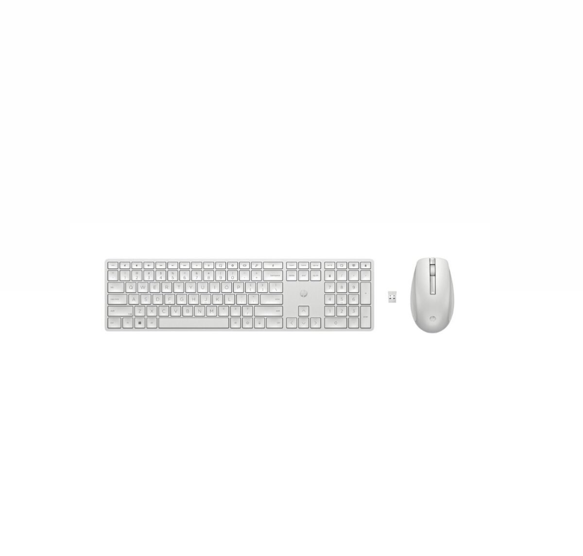 KEYBOARD & MOUSE WIRELESS HP 650 WHITE - Image 1