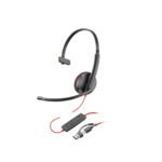 KUFJE POLY BLACK WIRE 3210 MONAURAL USB-C USB C/A BLACK