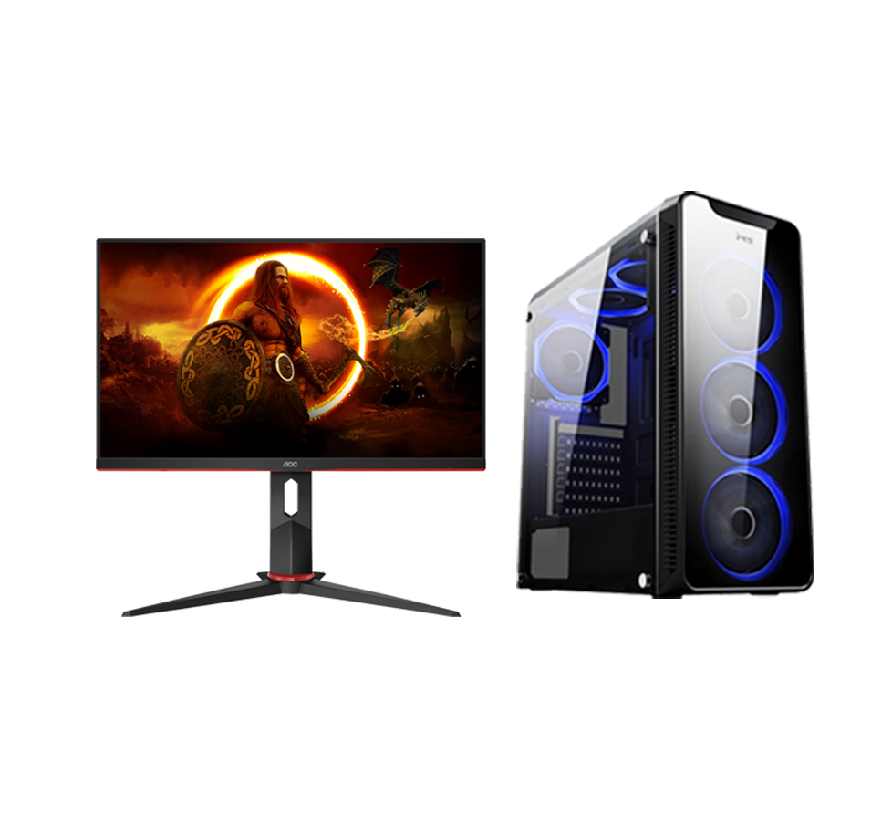 1-11 GAMING BUNDLE MATCH 1 - INTEL CORE i5 12400F GEFORCE RTX4060 8GB 16GB/ 500GB SSD M.2 - Image 1