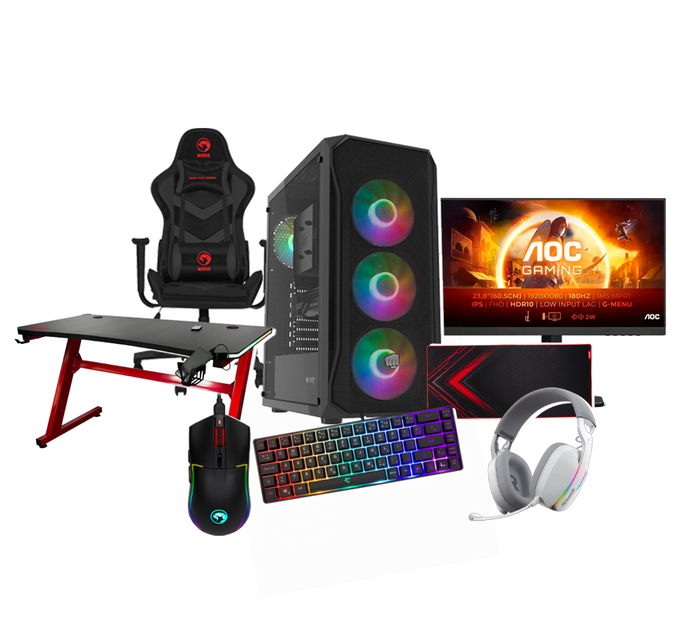 2-11 GAMING BUNDLE MATCH 2 -RYZEN 5 5600X GEFORCE RTX4060 8GB 16GB/ 512GB SSD M.2 - Image 1