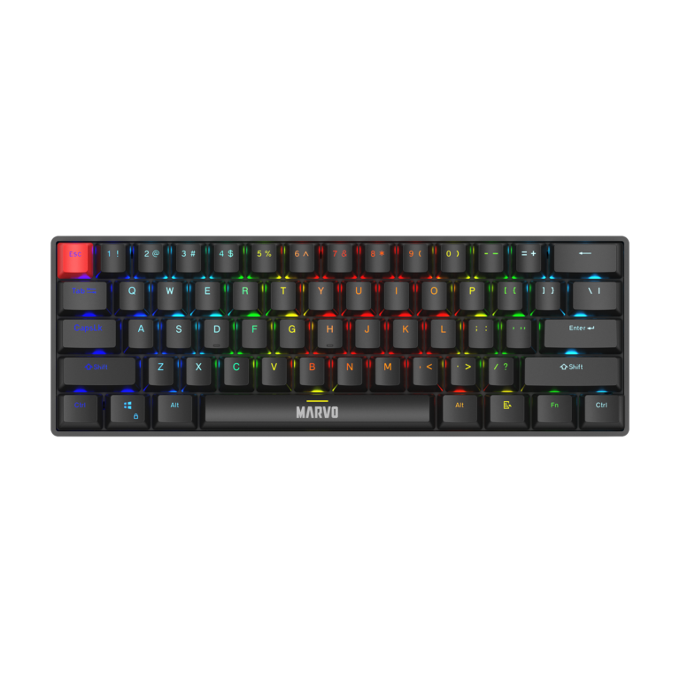 TASTIERE GAMING MEKANIKE MARVO SABER 61 KG933G BLACK