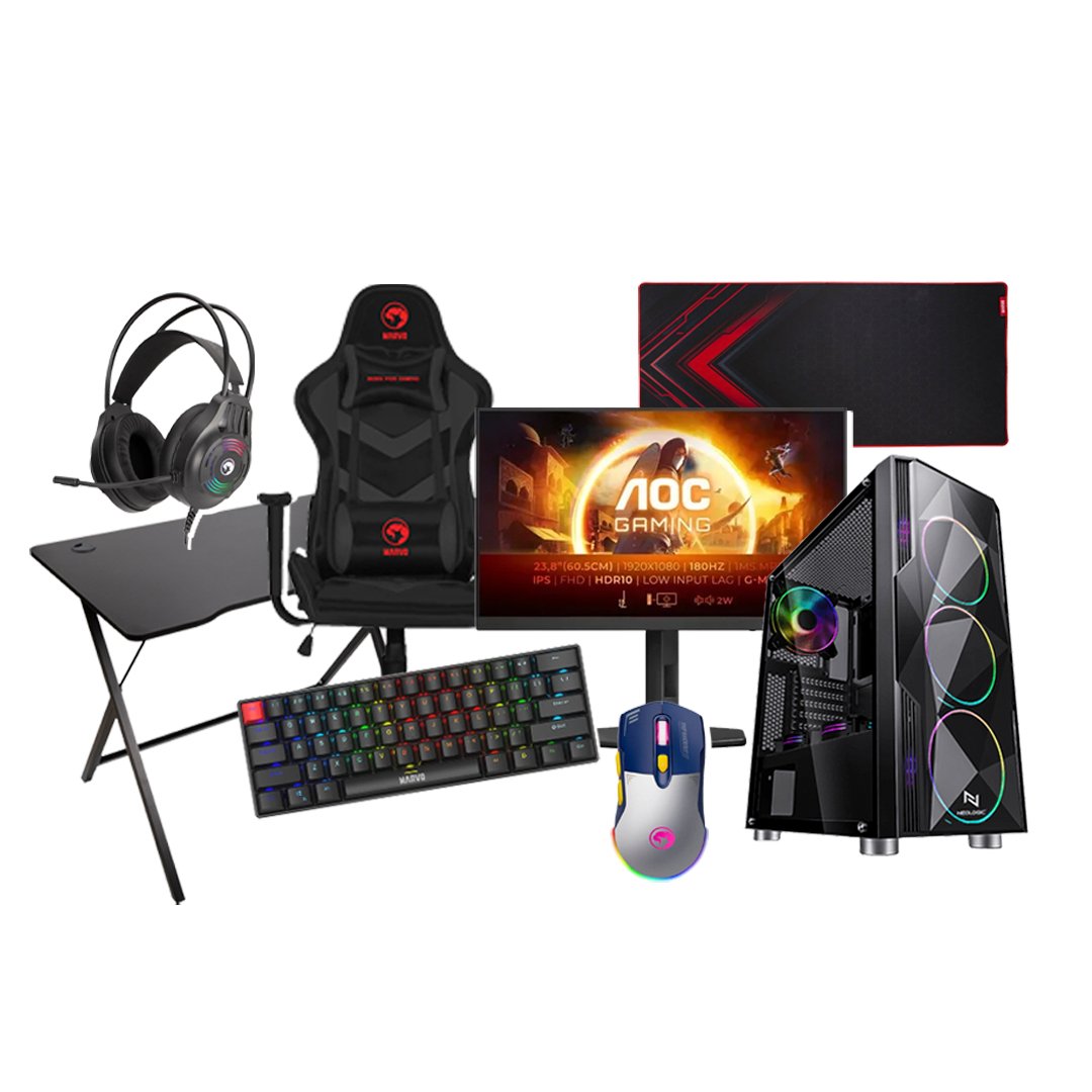 Bundle 1 GAMING BUNDLE BOX 1 - i5 12400F NVIDIA GeForce RTX4060 8GB 16GB/ 1TB SSD M.2 CASE MS ARMORV710 - Image 1