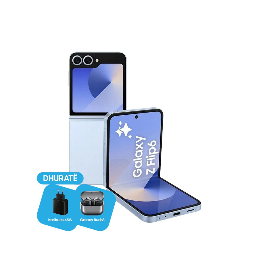 z-flip-6-blue SMARTPHONE SAMSUN Z FLIP 6 SM-F741BLBGEUC 12/256GB BLUE - Image 1