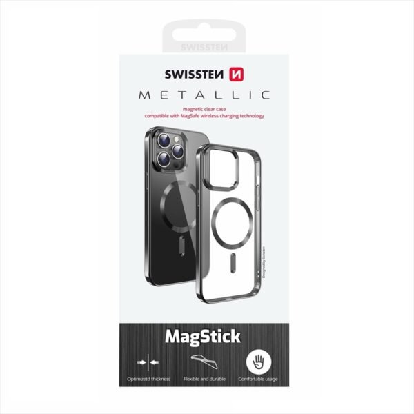 COVER PER IPHONE 16 PRO SWISSTEN MAGSTICK 36500122 BLACK