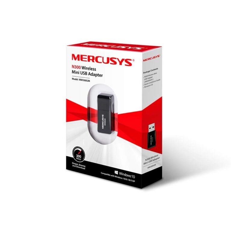 WIRELESS ADAPTER MINI USB MERCUSYS N300 BLACK thumbnail 3