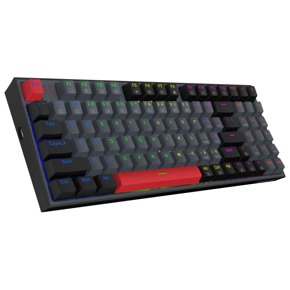 TASTIERE GAMING MEKANIKE REDRAGON KITAVA K636 RGB BLACK - Image 3
