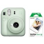 SET FUJIFILM INSTAX MINI 12 + 10 FILM MINT GREEN