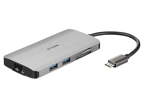 SHUMEZUES PORTESH TYPE-C D-LINK 8in1 DUB-M810 GRAY