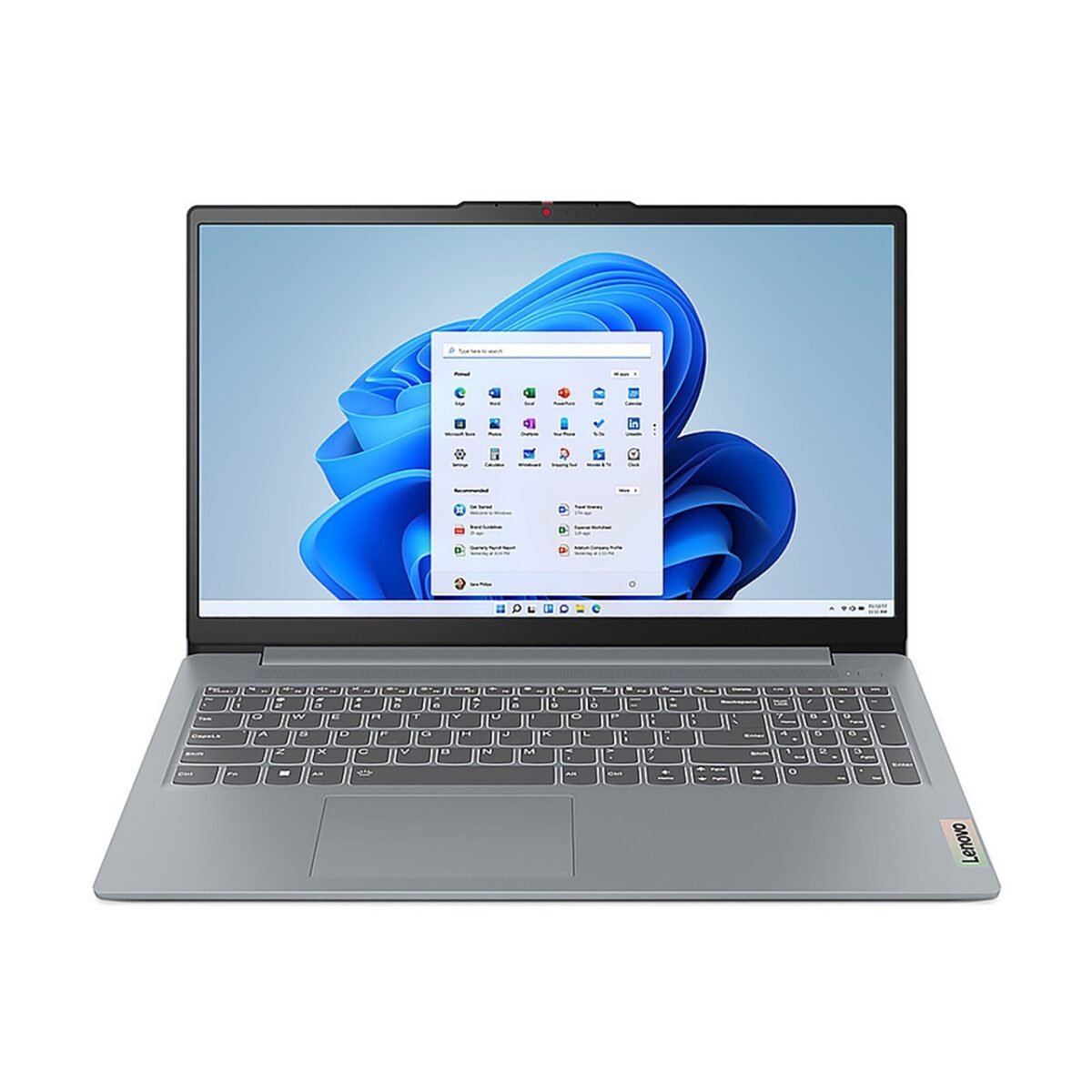 LAPTOP 15.6" LENOVO IDEAPAD SLIM 3 15ABR8 AMD RYZEN 7 5825U 16/512GB SSD M.2 250 nits RADEON GRAPHICS ARCTIC GRAY - Image 1