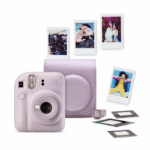 SET FUJIFILM INSTAX MINI 12 PURPLE + CASE + 10 FILM