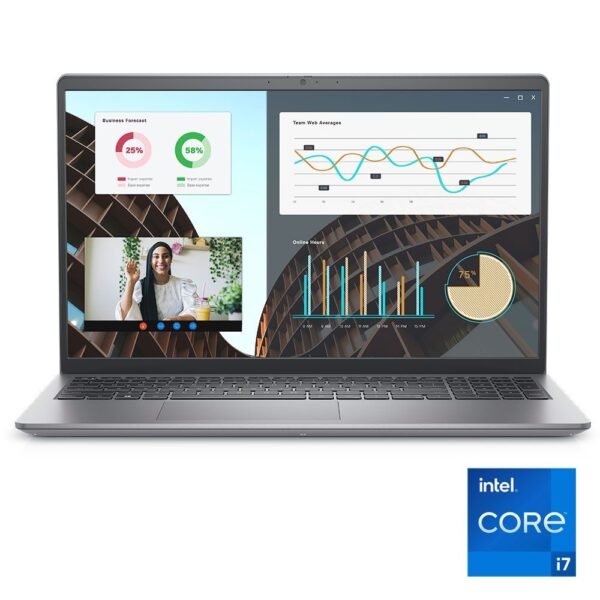 LAPTOP 15.6" DELL NB VOSTRO 3530 INTEL CORE i7-1355U (10C 12T 12MB 5GHz) 16/512GB SSD M.2 IPS FHD 120Hz 250 nits AMD RADEON GRAPHICS CARBON BLACK