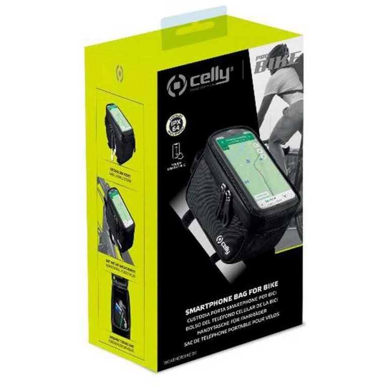 MBAJTES DHE ÇANTE PER TELEFON NE BICIKLETE CELLY WEATHER BIKE BLACK thumbnail 3
