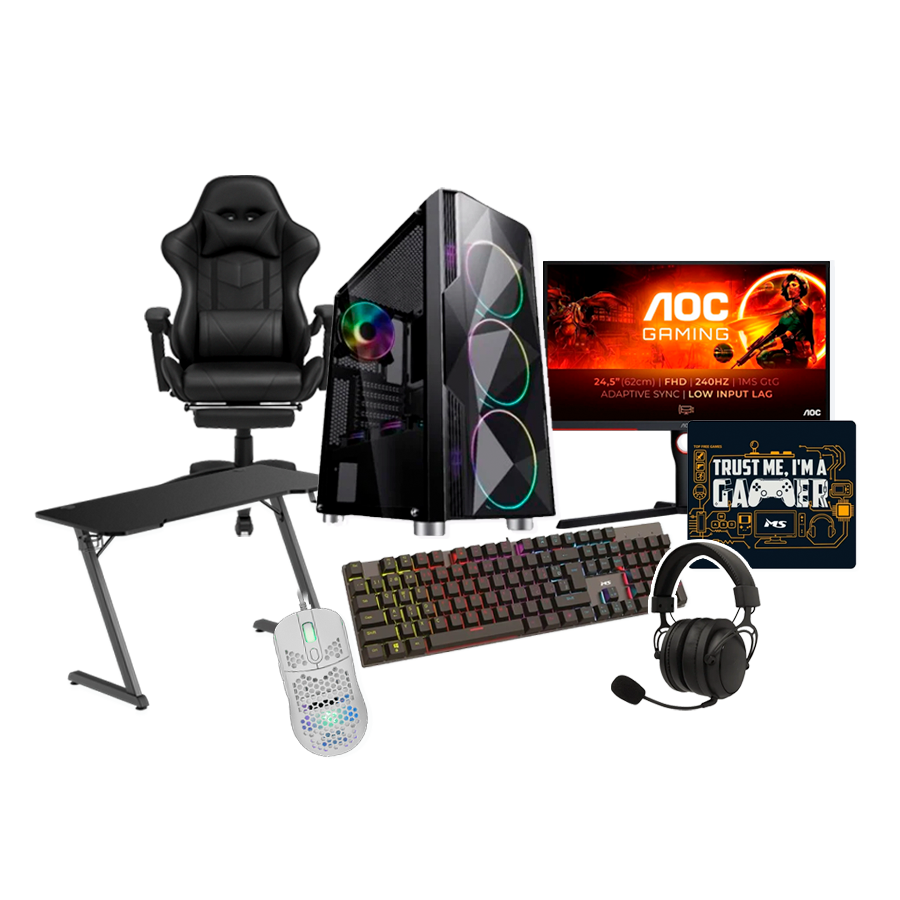 11a BATTLE BUNDLE 2 PC BLD MSG GAMER I110WBT i5 14400F NVIDIA GeForce RTX5060 8GB 16GB/ 500TB SSD M.2 CASE MS V315 RGB BLACK - Image 1