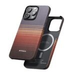 PITAKA SUNSET - MOONRISE TACTILE WOVEN CASE FOR IPHONE 16 PRO (SUNSET) - Image 2
