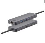 ADAPTER TYPE-C 9 PORT CELLULARLINE HUBUSBC9PD100WDKBLACK" - Image 2