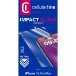 MBROJTESE EKRANI PER APPLE IPHONE 16 PRO MAX CELLULARLINE CAPSULE TEMPERED GLASS - Image 2