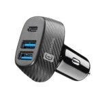 MBUSHES TELEFONI NE VETURE 44W CELLULARLINE CBRUSB3PD44WK 3 PORT BLACK