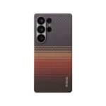 COVER PER SAMSUNG S25 ULTRA PITAKA TACTILE WOVEN ULTRA SLIM MAGSAFE SUNSET