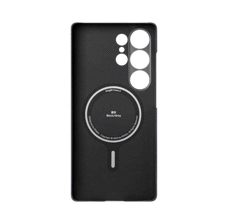 COVER PER SAMSUNG S25 ULTRA PITAKA MAGSAFE ULTRA-SLIM BLACKGRAY TWILL thumbnail 2