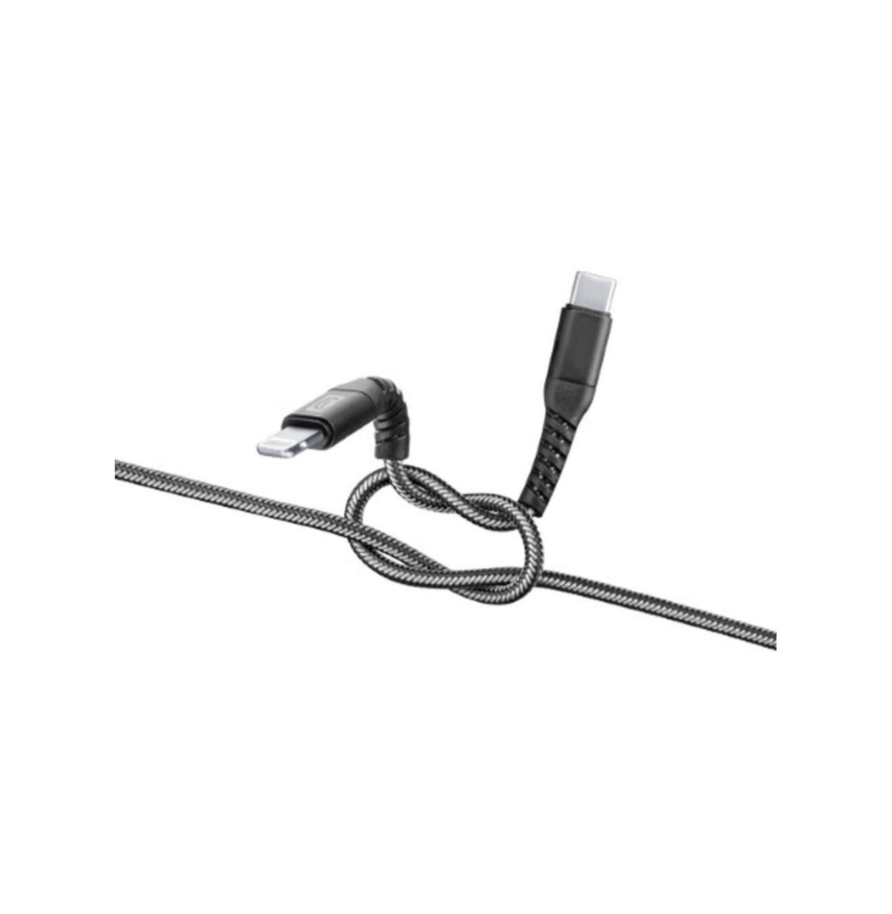 img_8301-3 KABLLO USB-C/ LIGHTNING 1.2m CELLULARLINE EXTREME CABLE TETRACABC2LMFI12MK BLACK - Image 1