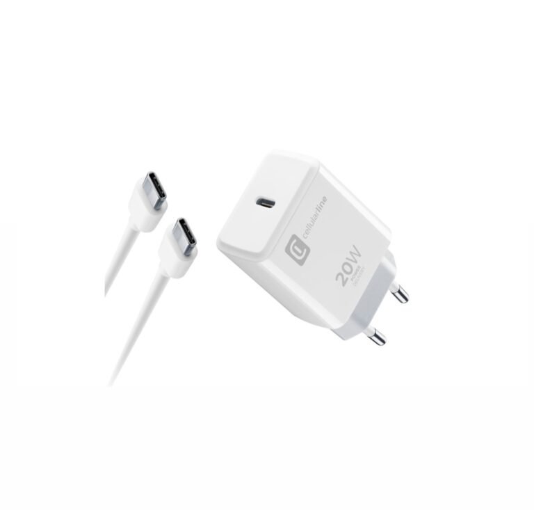 MBUSHES TELEFONI 20W USB-C CELLULARLINE KIT ACHIPHKITC2CPD20WW WHITE
