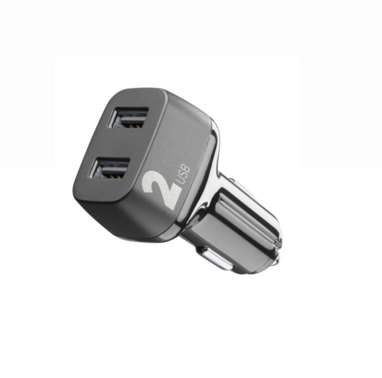 MBUSHES TELEFONI NE VETURE 12W CELLULARLINE CBRUSB224WK 2 PORT BLACK