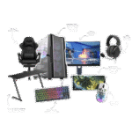 NOVEMBER BUNDLE 3 PC GAMING DARKFLASH CK431 RYZEN 5 9600X GEFORCE RTX5060 8GB 32GBDDR5/ 1TB SSD M.2750W BLACK