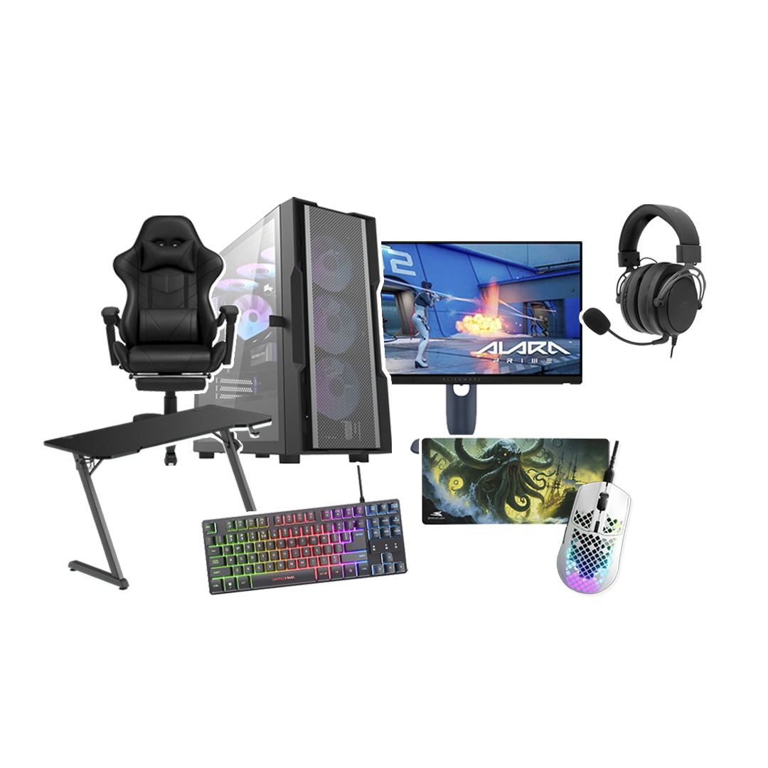 4 NOVEMBER NOVEMBER BUNDLE 3 PC GAMING DARKFLASH CK431 RYZEN 5 9600X GEFORCE RTX5060 8GB 32GBDDR5/ 1TB SSD M.2750W BLACK - Image 1