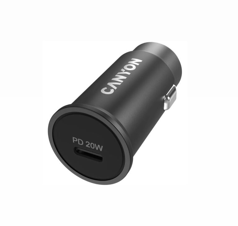 MBUSHES TELEFONI PER VETURE 20W TYPE-C CANYON C-20 BLACK